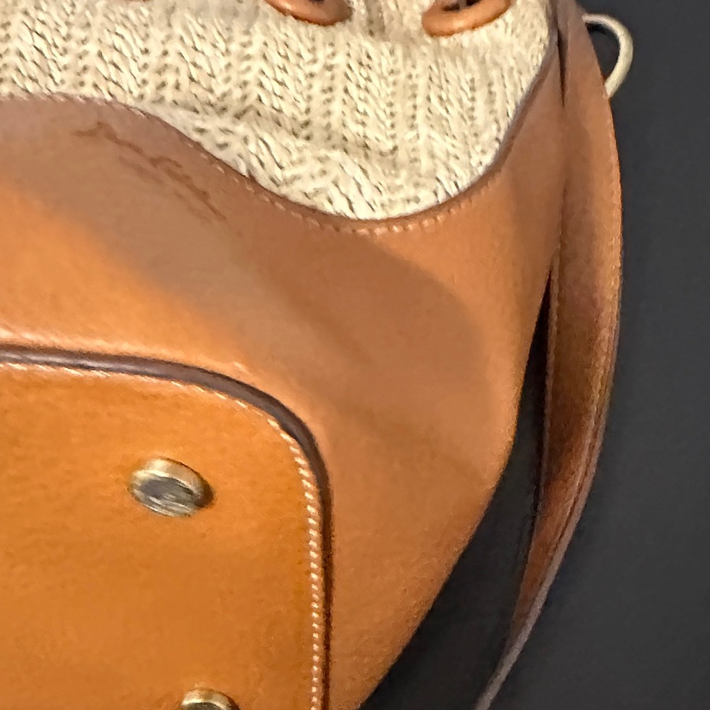 Sam Edelman Tan Leather & Raffia Crossbody Bag. NWOT. Flawless Hardware. - Picture 14 of 16
